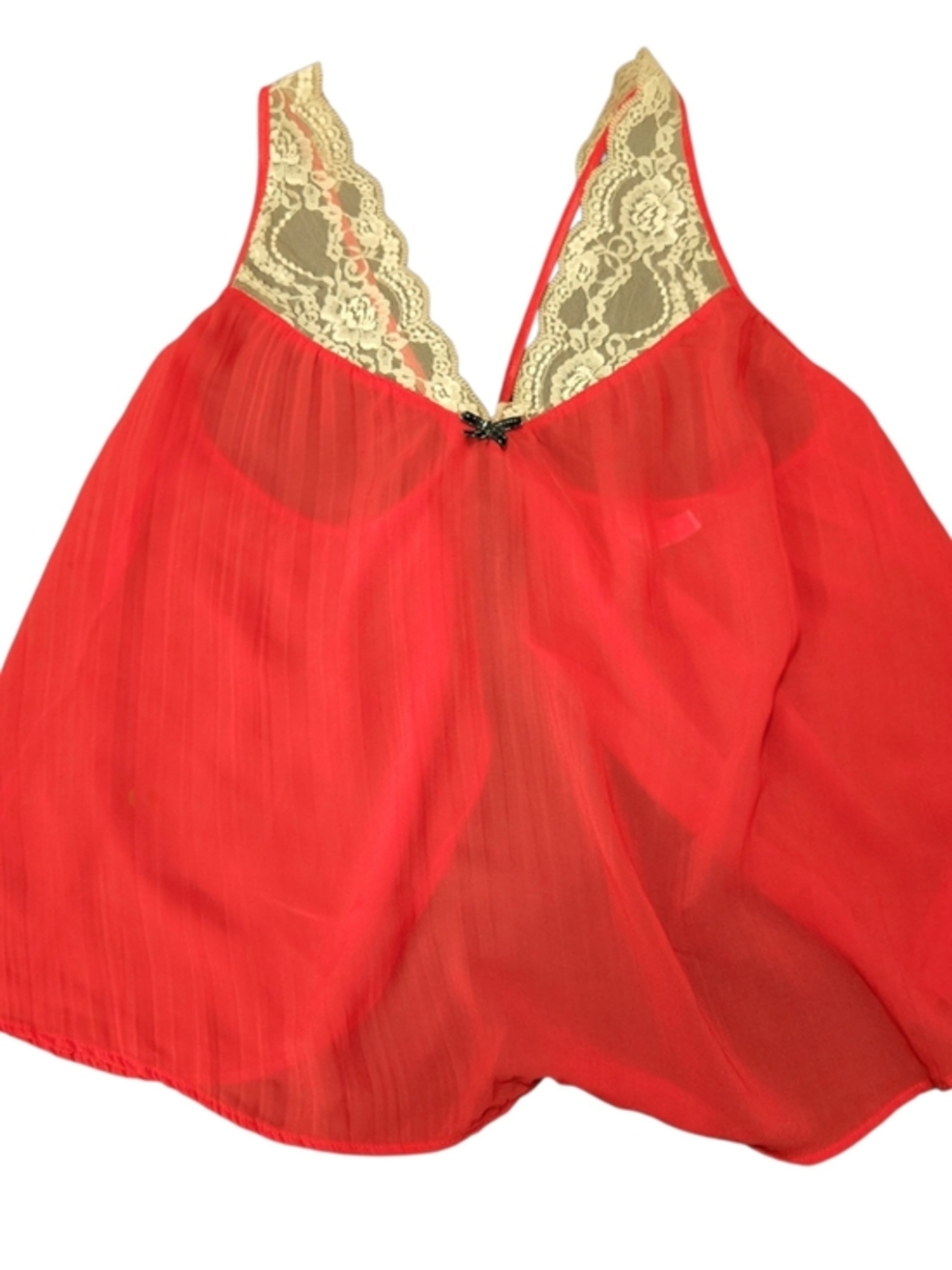 Cosmopolitan vintage Y2K red babydoll tank top